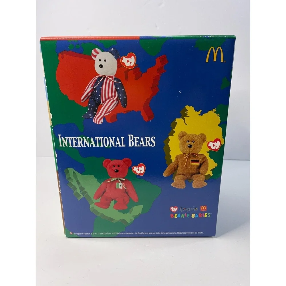 2000 TY Teenie Beanie Babies International McDonalds Toys Complete Set of 11‎